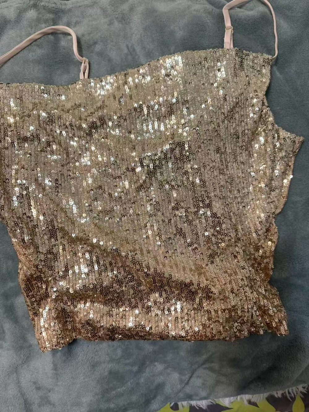 Free People Rose Gold Stop&stare Cami Top